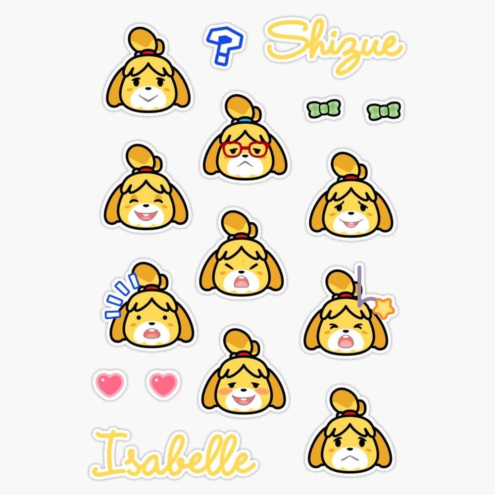 Amazon.com: Isabelle Sticker Sheet Vinyl Waterproof Sticker Decal